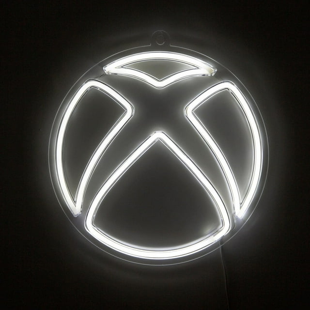 Letrero de pared Ukonic con el logotipo de Xbox, LED blanco neón, alimentado por USB