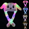 thumbnail image 3 of Bunny Hat Ear Moving Jumping Hat Plush Rabbit Hat Cute Cap with Paws for Women Girls, 3 of 4