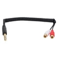 thumbnail image 2 of Cable 2RCA Hembra A Macho De 6,35 Mm, Reduce La Pérdida De Señal Adaptador 2RCA Hembra A Macho De 6,35 Mm Transmisión Estable Para Multimedia Para Reproductor De DVD Octpeak 6.35mm to RCA Y Splitter Adapter Cable, 2 of 8