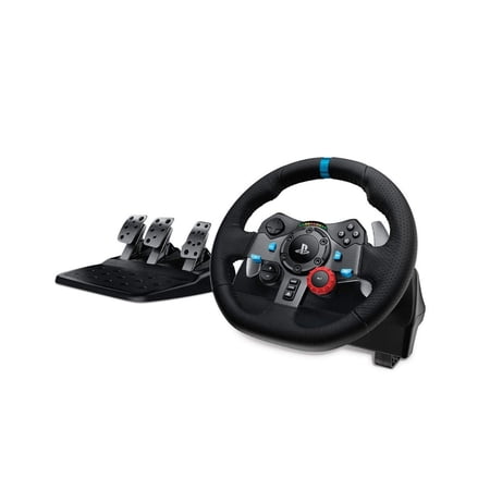 Logitech G29 Driving Force Racing Wheel and Floor Pedals with 4-Port USB 3.0 Hub