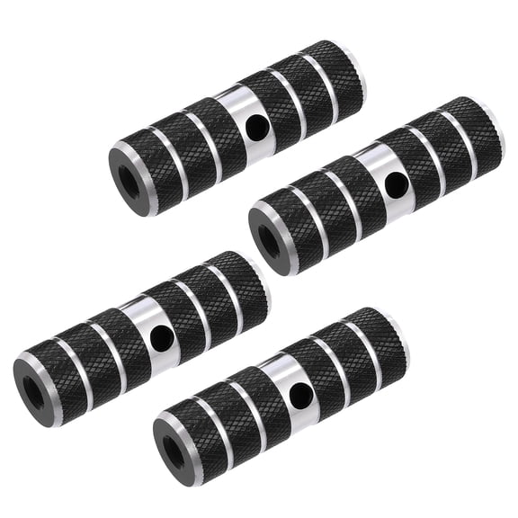 Motoforti 4 Pcs Bicycle Pegs for Bike BMX Pegs Rear Foot Pegs Black