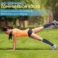 thumbnail image 5 of 6 Pairs Copper Compression Socks for Women & Men Circulation 15-20 mmhg - Better Blood Flow, Swelling, Best Support for Medical, Running, Nursing, 5 of 7