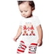 thumbnail image 3 of Body De Bebé Canastilla Onesies Para Niños Pequeños Recién Nacidos Niñas Niños Mameluco De Conejito De Pascua Ropa Casual Blanco Odeerbi LM103-957, 3 of 8