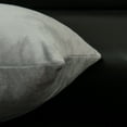 thumbnail image 4 of Flxxie Ultra Fluffy Soft Velvet Decorative Solid Color Throw Pillow Simple Euro Covers Cushion Case 1 Piece, 26" x 26", Light Gray, 4 of 5
