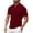 Wine, variant on Men Summer Casual Style Solid Short Sleeve Lapel Tennis T Shirt Tops
