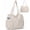 Khaki Grid, variant on Tote Bag for Women, Large Capacity Cute Tote Bags With 6 Pockets, Laptop Tote Bag Crossbody Shoulder Handbag Teacher Nurse Bags for Work Travel Gym