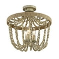 thumbnail image 4 of Trade Winds Rustic 3-Light Semi-Flush in Natural Wood with Rope, 4 of 4