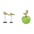 thumbnail image 1 of Estatuas de pájaros de madera, figuras de animales de madera, esculturas de frutas artificiales, artesanías únicas de cerámica, ideales para regalar e, 1 of 8