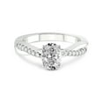 thumbnail image 3 of 4 Carat IGI Certified Oval Shape Lab Grown Diamond Engagement Ring | 14K White Gold |Twisted Vine Diamond Ring | FG-VS1-VS2 Quality Friendly Diamonds, 3 of 4