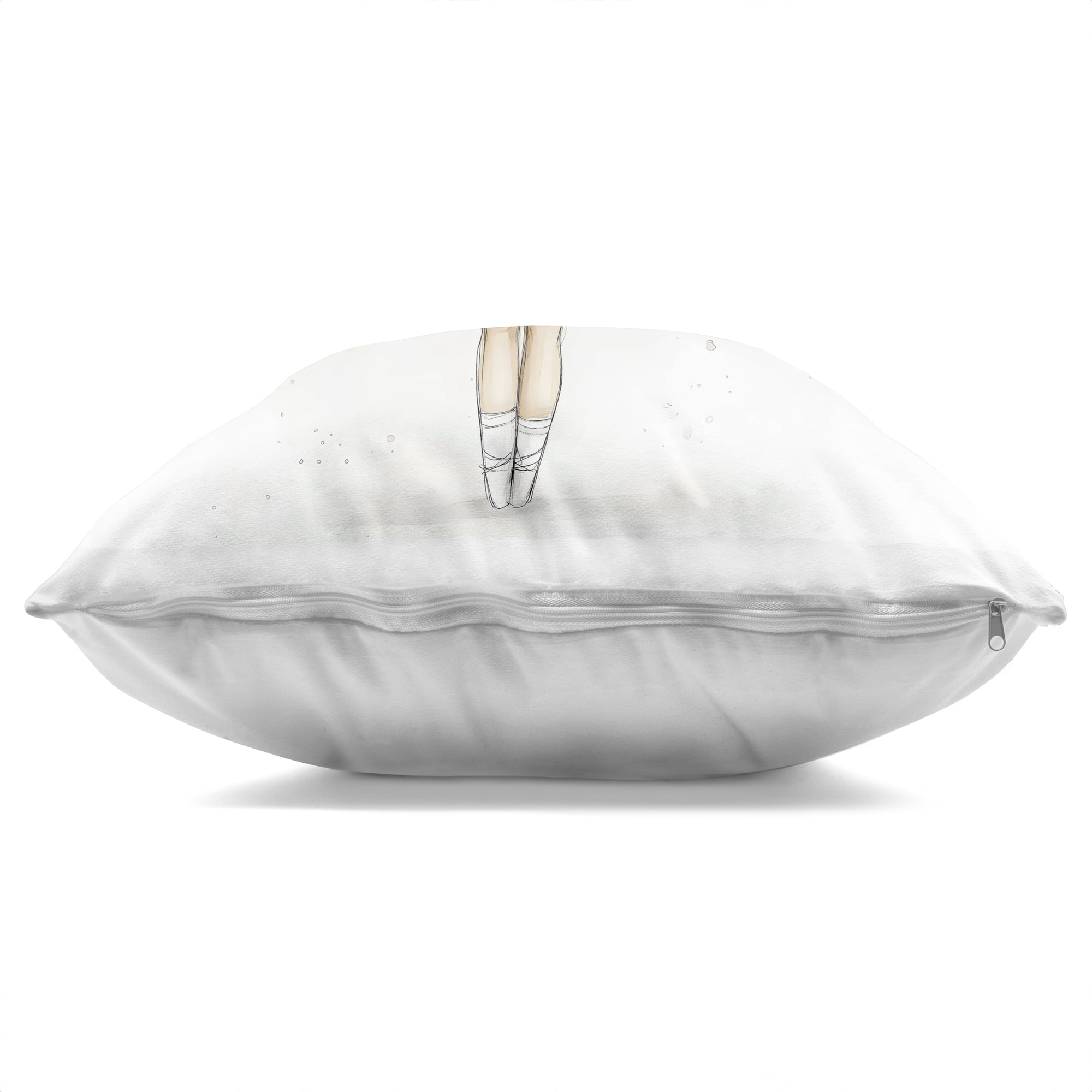 Stupell Industries Flower Ballerina in Pink Tutu Decorative Printed Throw Pillow, design by Creative Studio, 18 x 7 x 18