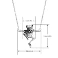 thumbnail image 2 of Simple Lindo Rana Colgante Cadena Rana Punk Ajustable Cadena Retro Rana Collar Para Hombres Mujeres Vogacara AP007671-02, 2 of 6