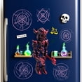 thumbnail image 7 of 3D Printed Vintage Skeleton Magnetic Figurine for Kitchen (dark Blue Green), 7 of 7