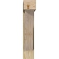 thumbnail image 2 of Ekena Millwork 8"W x 36"D x 40"H Traditional Block Rough Sawn Bracket w/ Offset Brace, Douglas Fir, 2 of 25