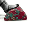 thumbnail image 5 of Floral Foot Rest, Folklore Inspired Blooming Flower Petals Pattern in Warm Vintage Tones, Non-Slip Backing Adjustable Ergonomic Memory Foam Leg Support for Office, Peach Dark Coral, by Ambesonne, 5 of 5