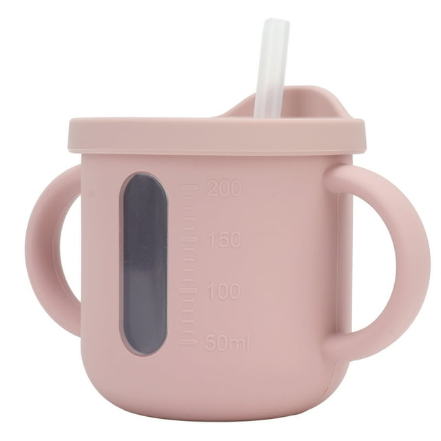 Silicone Sippy Cups, Toddler Training Cup Lightweight For Home Pink,Green,Yellow,Grey