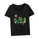 thumbnail image 5 of Camiseta de manga corta para mujer, camisetas de verano para ir de compras, desplazamientos con mochila XL, 5 of 7