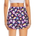 thumbnail image 2 of Lsque Skull colorful mushroom rainbow Printed Women's Running Shorts with Liner Pockets,Elastic Quick Dry Workout Athletic Gym Yoga Shorts,Womens High Waist Shorts-Large, 2 of 9