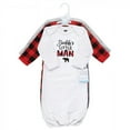thumbnail image 2 of Hudson Baby Infant Boy Cotton Gowns, Buffalo Plaid Family, Preemie/Newborn, 2 of 5