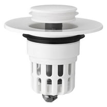 geerera Upgraded Thickened Bathroom Sink Stopper, Bathroom Sink Drain Strainer, Universal WashBasin Pop Up Drain Stopper, Push Type Sink Plug, Anti-Clogging, Anti-Odorant