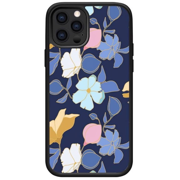 Compatible with iPhone 11 Pro case Soft TPU Glossy Flower Pattern Phone Case for Women and Girls