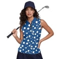 thumbnail image 3 of Aplkyhs Blue Women's Golf Sleeveless Shirt Breathable Fabric Golf Tennis Shirts Machine Washable Keep Cool in Hot Weather Soft and Comfortable Moisture Wicking, 3 of 7