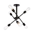 thumbnail image 2 of Living District LD8003D17BLA Axel 6 Lights Black Flushmount, 2 of 2