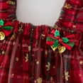 thumbnail image 6 of NAISIBABY Girls Tutu Dress, Ruffles Sleeve Glitter Snowflake Mesh Princess Tulle Dress Party Christmas Clothes Red 6T, 6 of 8