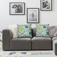 thumbnail image 3 of Heduofu Blue Decorative Throw Pillow Case Cushion Cover with Patterned Throw Pillow Cover Home Decor Throw Pillows Cover for Home Sofa Couch Bed Chair Set of 2 White, 3 of 6