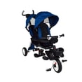 thumbnail image 1 of Triciclo The Baby Shop  JE-TC0010 Doble para Niños 2 Asientos Giratorios Azul - Bastón Dirigible, 1 of 4
