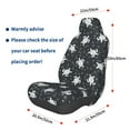 thumbnail image 3 of Wukai Turtle Full Set Car Seat Covers with Soft Padding Universal Auto Front Seats Protector and Cushion Mat, 3 of 5