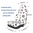thumbnail image 2 of Lsque Cartoon Animals Pattern Car Seat Covers for Front Seats , Waterproof Seat Covers for Cars, Sporty Front Seat Covers,Car Seat Cover Protector Front Seats, 2 of 5