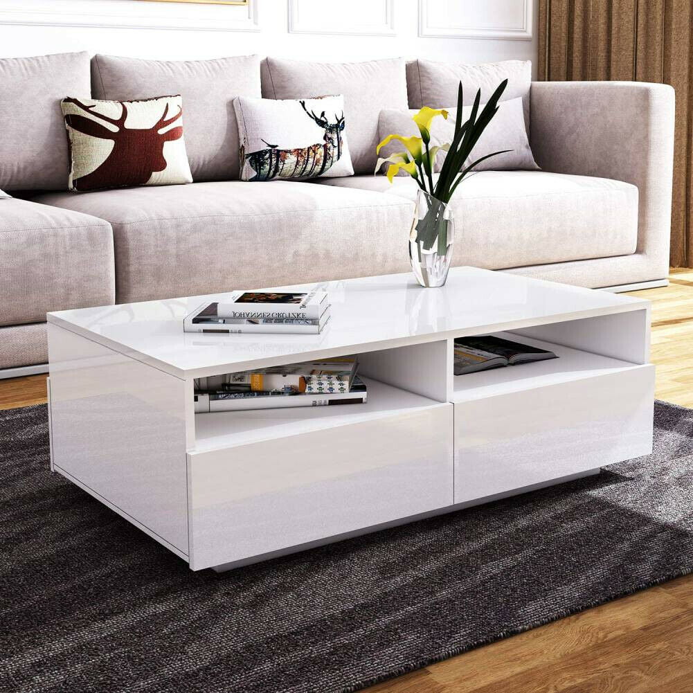 High Gloss Coffee Table Red White Bespoke Designer Large Small Modern Wooden 