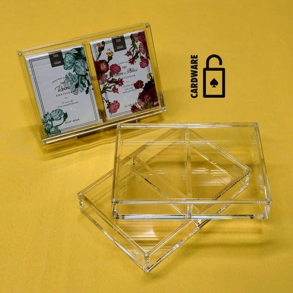 Cardware Archival UV Resistant Acrylic Playing Card Display Case (2 Decks)