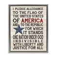 thumbnail image 5 of Stupell Industries Pledge of Allegiance Stars and Stripes Americana Rustic Wood Look Sign Luster Gray Framed Floating Canvas Wall Art, 24x30, by Jo Moulton, 5 of 5