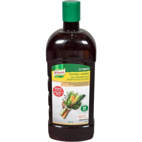 Knorr Base Liquide - Végétarien - Lot de 4 - 946ml - le Cœur des Plats Végétariens Délicieux (4ct)