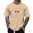 thumbnail image 1 of Tops para hombre, blusas y camisas de manga corta con cuello redondo para hombre, camisetas casuales con estampado de moda para hombre, blusa de manga corta, blusa de poliéster para hombre., 1 of 4
