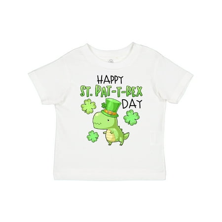 

Inktastic Cute St. Pat-t-rex Dinosaur with St. Patrick s Day Hat Gift Toddler Boy or Toddler Girl T-Shirt