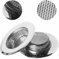 thumbnail image 1 of Cribun Kitchen Sink Drain Strainer (2 Pack) - Wide Rim 2.8” Diameter Stainless Steel Sink Strainer - Rust Proof Anti-Clogging Kitchen Sink Strainer Basket Fits Most Standard Size Sinks, 1 of 6