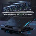 thumbnail image 3 of LIENS Laptop Cooling Pad Adjustable Height 6 Fan(2.36inches) 2 USB ports suitable for 12"-16" laptop, 3 of 6