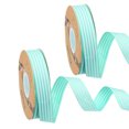 thumbnail image 1 of Unique Bargains 50 Yards x 1' Christmas Striped Ribbon, Green and White Ribbon Candy Cane Ribbon Roll Wrapping Ribbon, 1 of 6