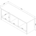 thumbnail image 1 of czyyul Furniture Toza Bench Natural Walnut  Contemporary, 1 of 10