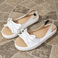 thumbnail image 5 of Qingpeng Womens Comfy Slingback Loafers Cushioned Footbed Bow Decor Versatile Open Side Shoes for Outings and Work, 5 of 9