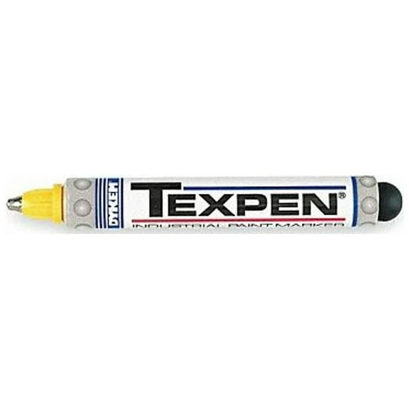 Dykem Ind Paint Marker,Valve Action,Yellow 16063