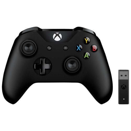 Contrôleur sans fil Xbox One avec adaptateur pour PC - Noir