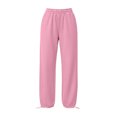 thumbnail image 4 of Viluyesy Women's Joggers Loose Fit High Waisted Drawstring Pockets Cinched Ankle Casual Lounge Athletic Workout Pants Pink Size 3XL, 4 of 6