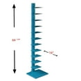 thumbnail image 3 of Maklaine Modern / Contemporary Tower Shelf in Bright Cyan Finish, 3 of 4