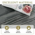 thumbnail image 4 of StangH Grey Velvet Curtains for Living Room 96 inches Long Blackout Curtains for Bedroom Grommet Privacy Thermal Insulated Window Drapes for Sliding Glass Door, W52 by L96 inches, 2 Panels, 4 of 8