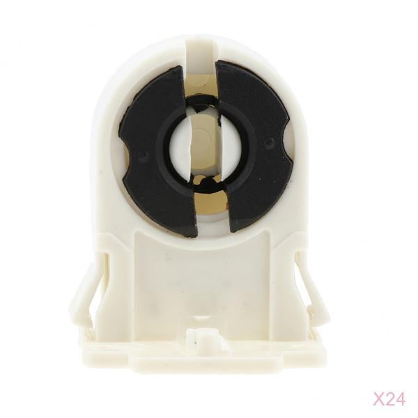 Base de Tipo Tornillo Convertidor de Enchufe de lámpara T8 de 24 Piezas para Reemplazo Fluorescente Cola Portalámparas con portalámparas T8