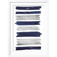 thumbnail image 2 of Art.com Indigo Paint Streaks Art Print by Marcus Prime, White Frame Wall Art, 32" x 44", 2 of 5