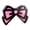 Two bowknots, variant on Wooden Bow-Knot Monitor Hanging Decor, Pink and Black Coquette Computer Accessory, Kawaii Desk Ornament for Laptop and Screen, Cute Aesthetic Room Decor for Gamers and Students, Set of 1